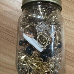 Gold and Black Jewelry Jar